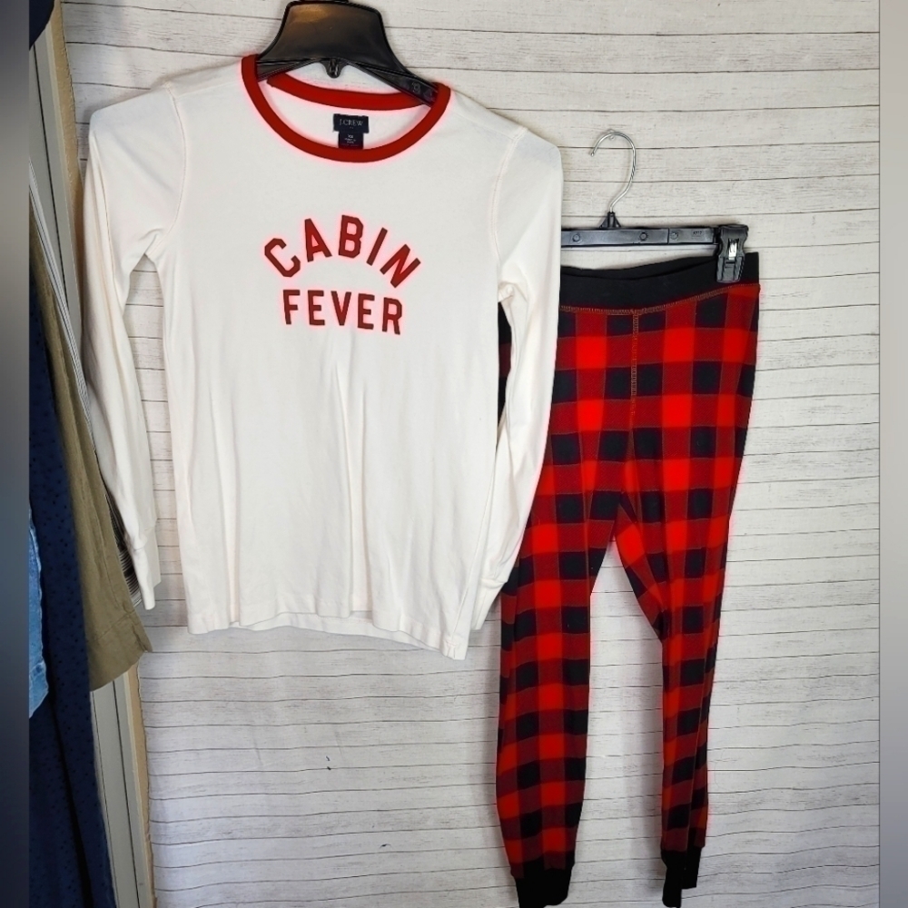 J.CREW CABIN FEVER PAJAMA SET, SZ XS